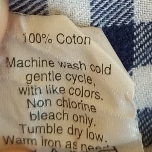 J.Crew 100% Cotton Navy/White Plaid Workshirt Size Medium - Picture 9 of 9